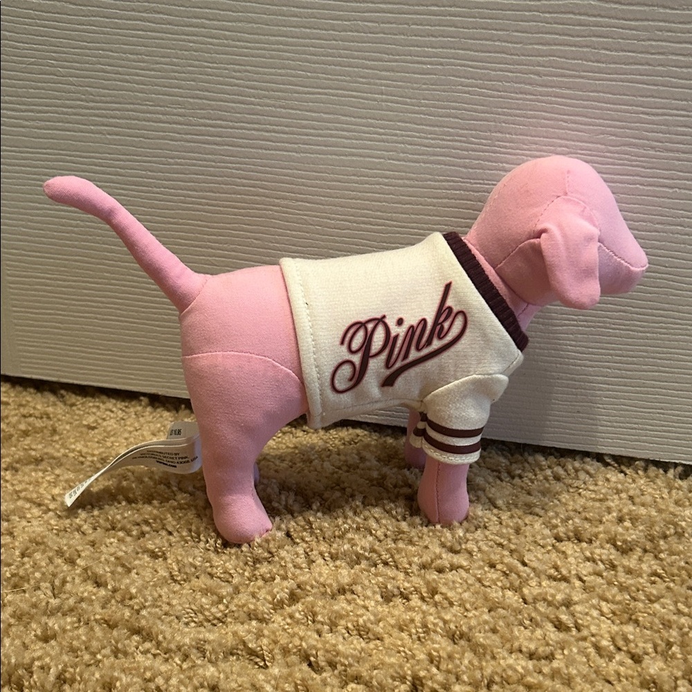 Victoria's Secret Pink Dog Plush - Pink and Cream